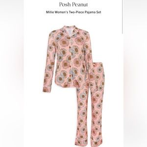 NWT women’s two piece pajama set posh peanut